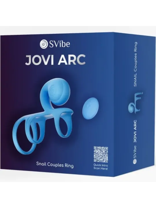 Snail Vibe - Jovi Arc Couple Ring Telecomando Blu - SNAIL VIBE - Anelli Fallici | erosidea.com