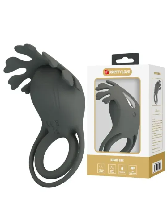 Pretty Love - Anello Vibrante Ricaricabile Con Stimolatore - FOR HIM - Anelli Fallici | erosidea.com