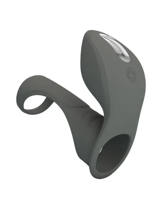 Pretty Love - Anello Vibrante Ricaricabile Con Doppio Stimolatore - FOR HIM - Anelli Fallici | erosidea.com