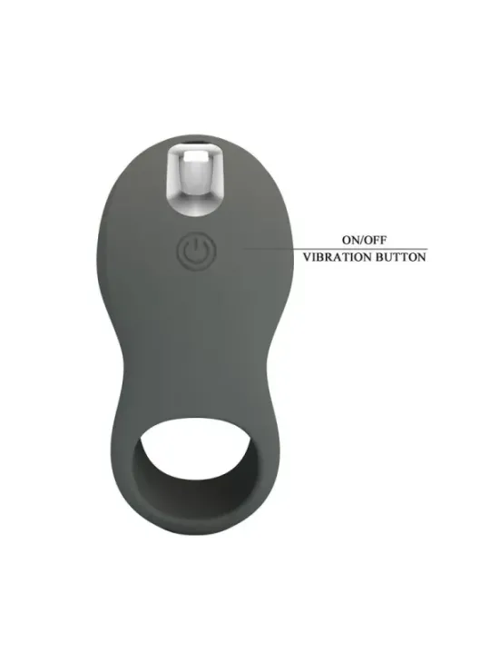 Pretty Love - Anello Vibrante Ricaricabile Con Doppio Stimolatore - FOR HIM - Anelli Fallici | erosidea.com