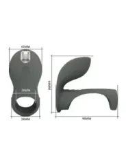 Pretty Love - Anello Vibrante Ricaricabile Con Doppio Stimolatore - FOR HIM - Anelli Fallici | erosidea.com