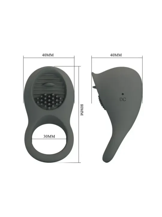 Pretty Love - Anello Vibrante Ricaricabile Con Stimolazione Orale - FOR HIM - Anelli Fallici | erosidea.com