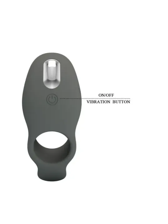 Pretty Love - Anello Vibrante Ricaricabile Con Doppia Stimolazione - FOR HIM - Anelli Fallici | erosidea.com