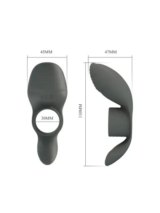 Pretty Love - Anello Vibrante Ricaricabile Con Doppia Stimolazione - FOR HIM - Anelli Fallici | erosidea.com
