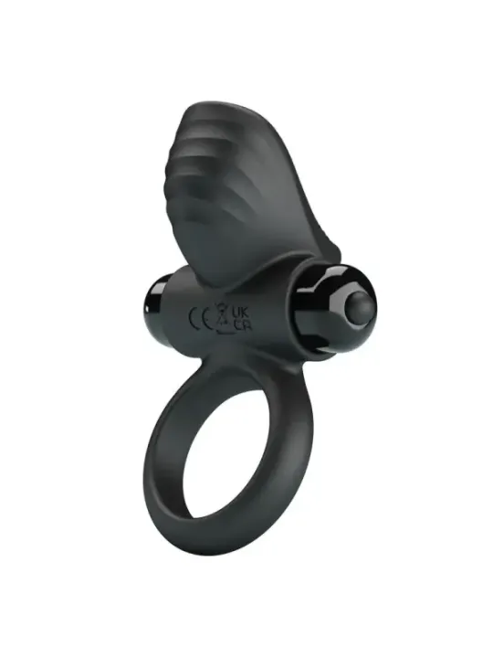 Pretty Love - Adrien Anello Vibrante Per Pene 10 Funzioni Nero - FOR HIM - Anelli Fallici | erosidea.com