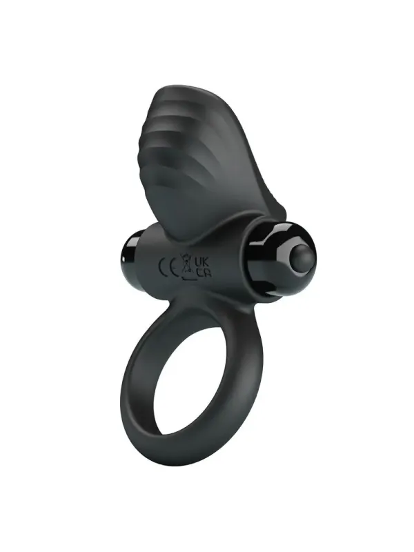 Pretty Love - Adrien Anello Vibrante Per Pene 10 Funzioni Nero - FOR HIM - Anelli Fallici | erosidea.com