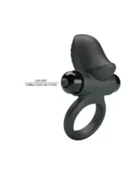 Pretty Love - Adrien Anello Vibrante Per Pene 10 Funzioni Nero - FOR HIM - Anelli Fallici | erosidea.com