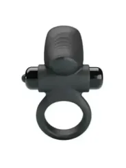 Pretty Love - Adrien Anello Vibrante Per Pene 10 Funzioni Nero - FOR HIM - Anelli Fallici | erosidea.com