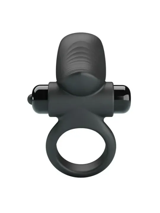 Pretty Love - Adrien Anello Vibrante Per Pene 10 Funzioni Nero - FOR HIM - Anelli Fallici | erosidea.com