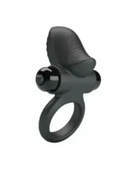 Pretty Love - Adrien Anello Vibrante Per Pene 10 Funzioni Nero - FOR HIM - Anelli Fallici | erosidea.com
