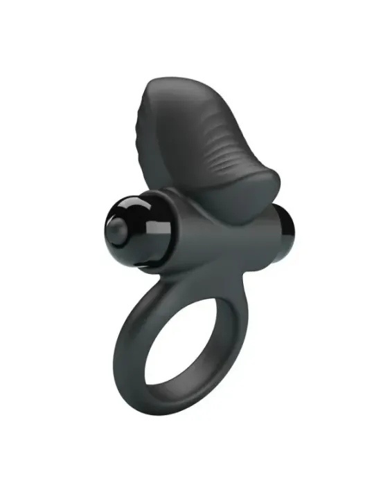Pretty Love - Adrien Anello Vibrante Per Pene 10 Funzioni Nero - FOR HIM - Anelli Fallici | erosidea.com