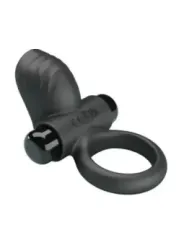 Pretty Love - Adrien Anello Vibrante Per Pene 10 Funzioni Nero - FOR HIM - Anelli Fallici | erosidea.com