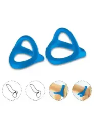 Armony - Anello Tresor Doppio In Silicone Blu - ARMONY FOR HIM - Anelli Fallici | erosidea.com