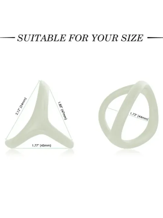 Armony - Anello Tresor Doppio In Silicone Luminoso - ARMONY FOR HIM - Anelli Fallici | erosidea.com