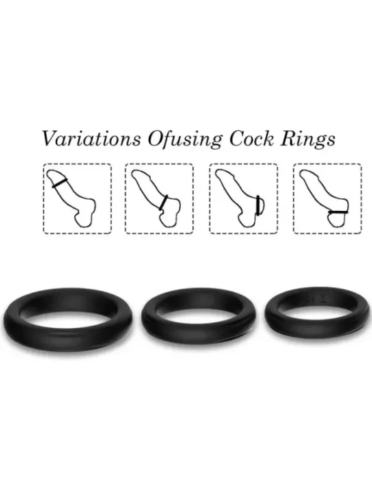 Armony - Anello Triplo In Silicone Luminoso - ARMONY FOR HIM - Anelli Fallici | erosidea.com