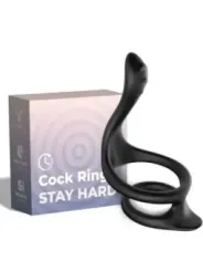 Armony - Anello Anale Doppio Coda Nero - ARMONY FOR HIM - Anelli Fallici | erosidea.com