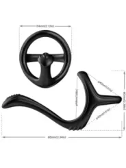 Armony - Anello Doppio Anale Treasure Nero - ARMONY FOR HIM - Anelli Fallici | erosidea.com