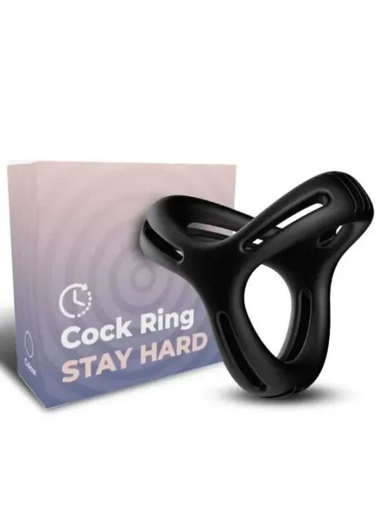 Armony - X-Ring Multiposizione Nero - ARMONY FOR HIM - Anelli Fallici | erosidea.com