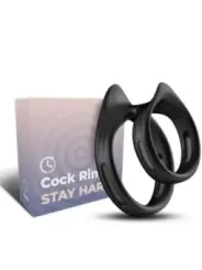 Armony - Anello Doppio Elastico Dualring Nero - ARMONY FOR HIM - Anelli Fallici | erosidea.com
