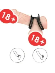 Armony - Anello Doppio Elastico Dualring Nero - ARMONY FOR HIM - Anelli Fallici | erosidea.com
