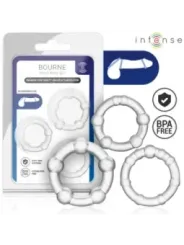 Intense - Set Di 3 Anelli Per Pene Bourne - INTENSE FOR HIM - Anelli Fallici | erosidea.com