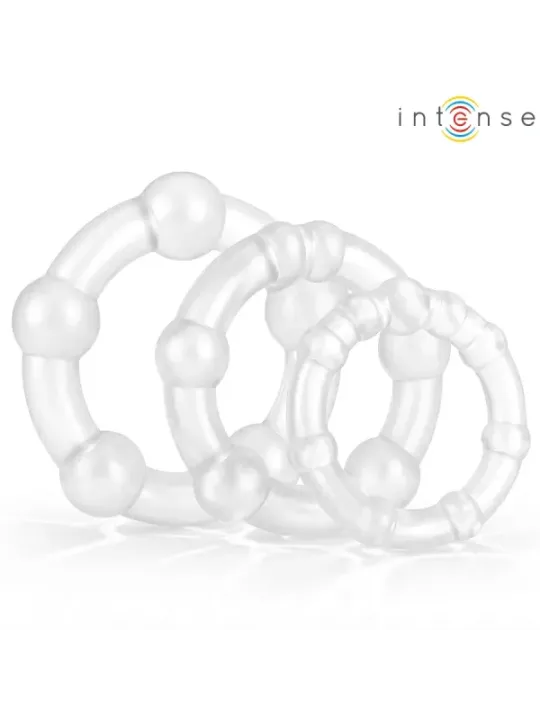 Intense - Set Di 3 Anelli Per Pene Bourne - INTENSE FOR HIM - Anelli Fallici | erosidea.com