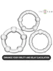 Intense - Set Di 3 Anelli Per Pene Bourne - INTENSE FOR HIM - Anelli Fallici | erosidea.com