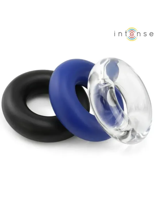 Intense - Set Di 3 Anelli Per Pene Wick Vari Colori - INTENSE FOR HIM - Anelli Fallici | erosidea.com