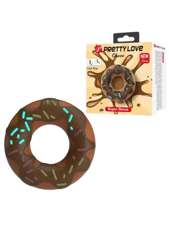 Pretty Love - Anello Per Pene Super Ciambella Marrone - FOR HIM - Anelli Fallici | erosidea.com