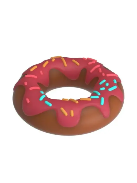 Pretty Love - Anello Per Pene Super Donut Rosa - FOR HIM - Anelli Fallici | erosidea.com
