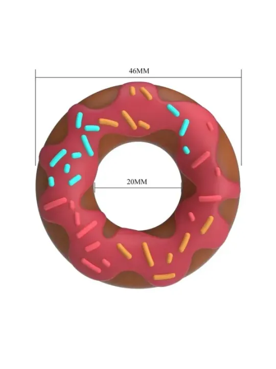 Pretty Love - Anello Per Pene Super Donut Rosa - FOR HIM - Anelli Fallici | erosidea.com
