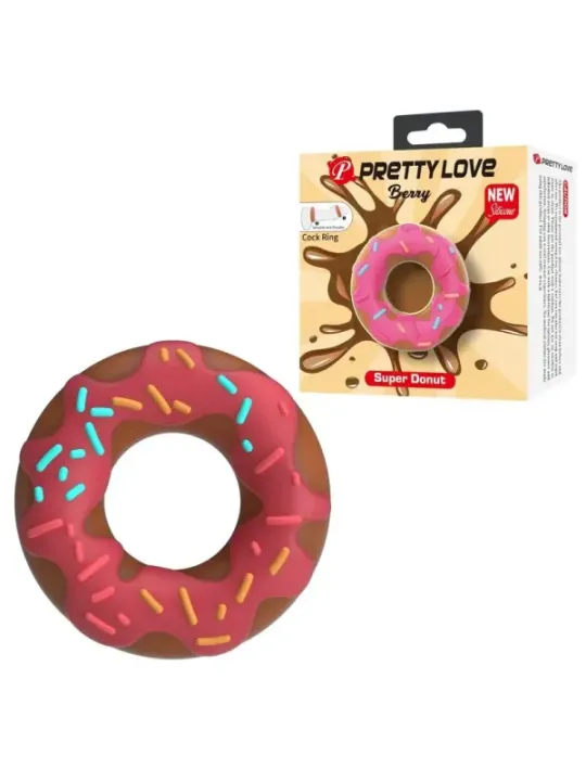 Pretty Love - Anello Per Pene Super Donut Rosa - FOR HIM - Anelli Fallici | erosidea.com