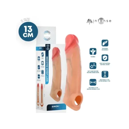 Mr Intense - Simon S Copri Dildo In Silicone 13 Cm -- 4 Cm - MR. INTENSE PENIS ACCESSORIES - Guaine e Prolunghe | erosidea.com