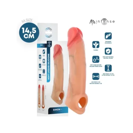 Mr Intense - Simon M Custodia Per Dildo In Silicone 14.5 cm x 4 cm - MR. INTENSE PENIS ACCESSORIES - Guaine e Prolunghe | erosidea.com