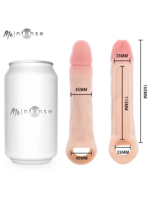 Mr Intense - Simon L Copri Dildo In Silicone 16 cm x 4.5 cm - MR. INTENSE PENIS ACCESSORIES - Guaine e Prolunghe | erosidea.com