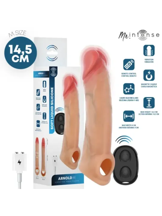 Mr Intense - Arnold M Vibratore In Silicone Per Dildo Con Telecomando 14.5 cm x 4 cm - MR. INTENSE PENIS ACCESSORIES - Guaine e Prolunghe | erosidea.com