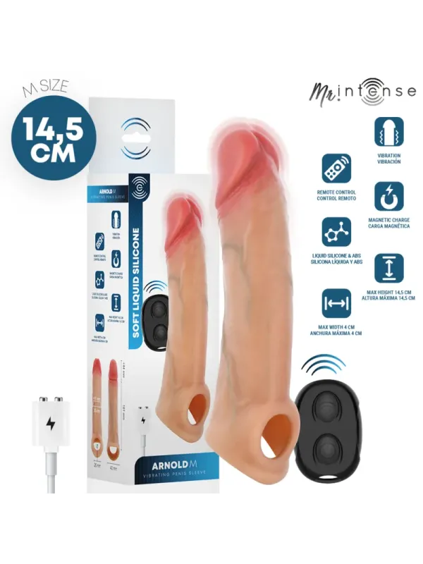 Mr Intense - Arnold M Vibratore In Silicone Per Dildo Con Telecomando 14.5 cm x 4 cm - MR. INTENSE PENIS ACCESSORIES - Guaine e Prolunghe | erosidea.com