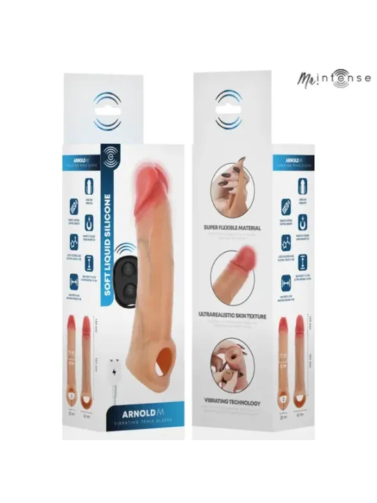 Mr Intense - Arnold M Vibratore In Silicone Per Dildo Con Telecomando 14.5 cm x 4 cm - MR. INTENSE PENIS ACCESSORIES - Guaine e Prolunghe | erosidea.com