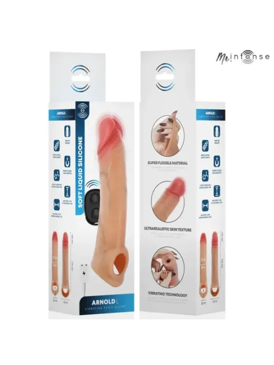 Mr Intense - Arnold L Vibratore In Silicone Per Dildo Con Telecomando 16 cm x 4.5 cm - MR. INTENSE PENIS ACCESSORIES - Guaine e Prolunghe | erosidea.com