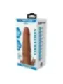 Pretty Love - Manicotto Vibrante Per Pene Quillon 20 Cm 4 Cm Marrone - FOR HIM - Guaine e Prolunghe | erosidea.com