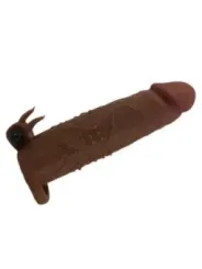 Pretty Love - Manicotto Vibrante Per Pene Quillon 20 Cm 4 Cm Marrone - FOR HIM - Guaine e Prolunghe | erosidea.com