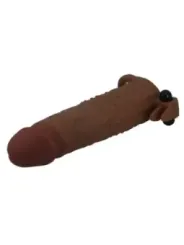 Pretty Love - Manicotto Vibrante Per Pene Quillon 20 Cm 4 Cm Marrone - FOR HIM - Guaine e Prolunghe | erosidea.com