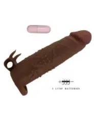 Pretty Love - Manicotto Vibrante Per Pene Quillon 20 Cm 4 Cm Marrone - FOR HIM - Guaine e Prolunghe | erosidea.com