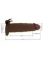 Pretty Love - Manicotto Vibrante Per Pene Quillon 20 Cm 4 Cm Marrone - FOR HIM - Guaine e Prolunghe | erosidea.com