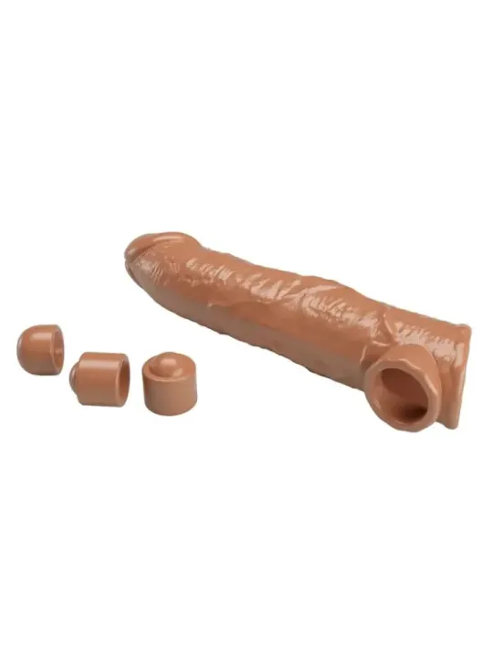 Pretty Love - Manicotto Regolabile Per Allungamento Del Pene 26 Cm 4 Cm Marrone - FOR HIM - Guaine e Prolunghe | erosidea.com