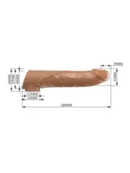 Pretty Love - Manicotto Regolabile Per Allungamento Del Pene 26 Cm 4 Cm Marrone - FOR HIM - Guaine e Prolunghe | erosidea.com