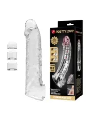 Pretty Love - Manicotto Regolabile Per L'estensione Del Pene 26 Cm 4 Cm Trasparente - FOR HIM - Guaine e Prolunghe | erosidea.com