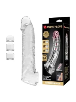 Pretty Love - Manicotto Regolabile Per L'estensione Del Pene 26 Cm 4 Cm Trasparente