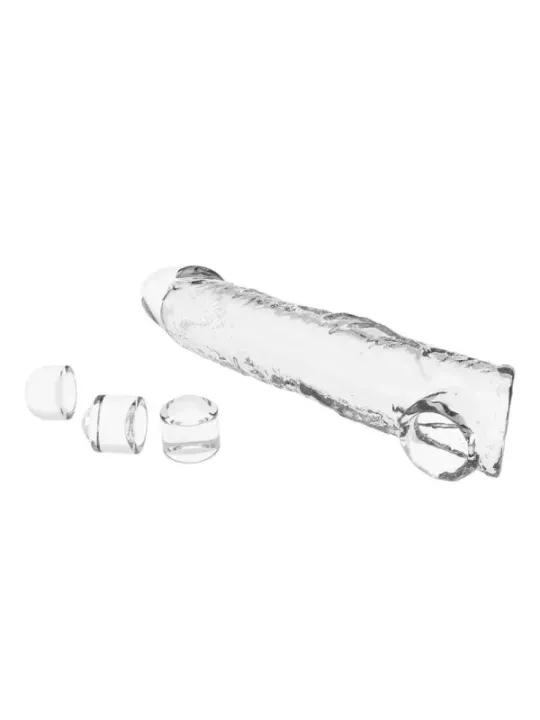 Pretty Love - Manicotto Regolabile Per L'estensione Del Pene 26 Cm 4 Cm Trasparente - FOR HIM - Guaine e Prolunghe | erosidea.com