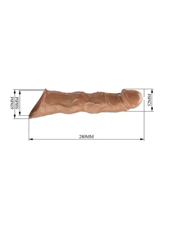 Pretty Love - Manicotto Regolabile Per Allungamento Del Pene 28 Cm 45 Cm Marrone - FOR HIM - Guaine e Prolunghe | erosidea.com